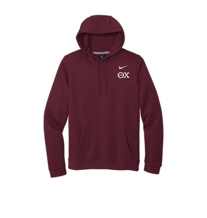 Dark Maroon Printed Hoody Front