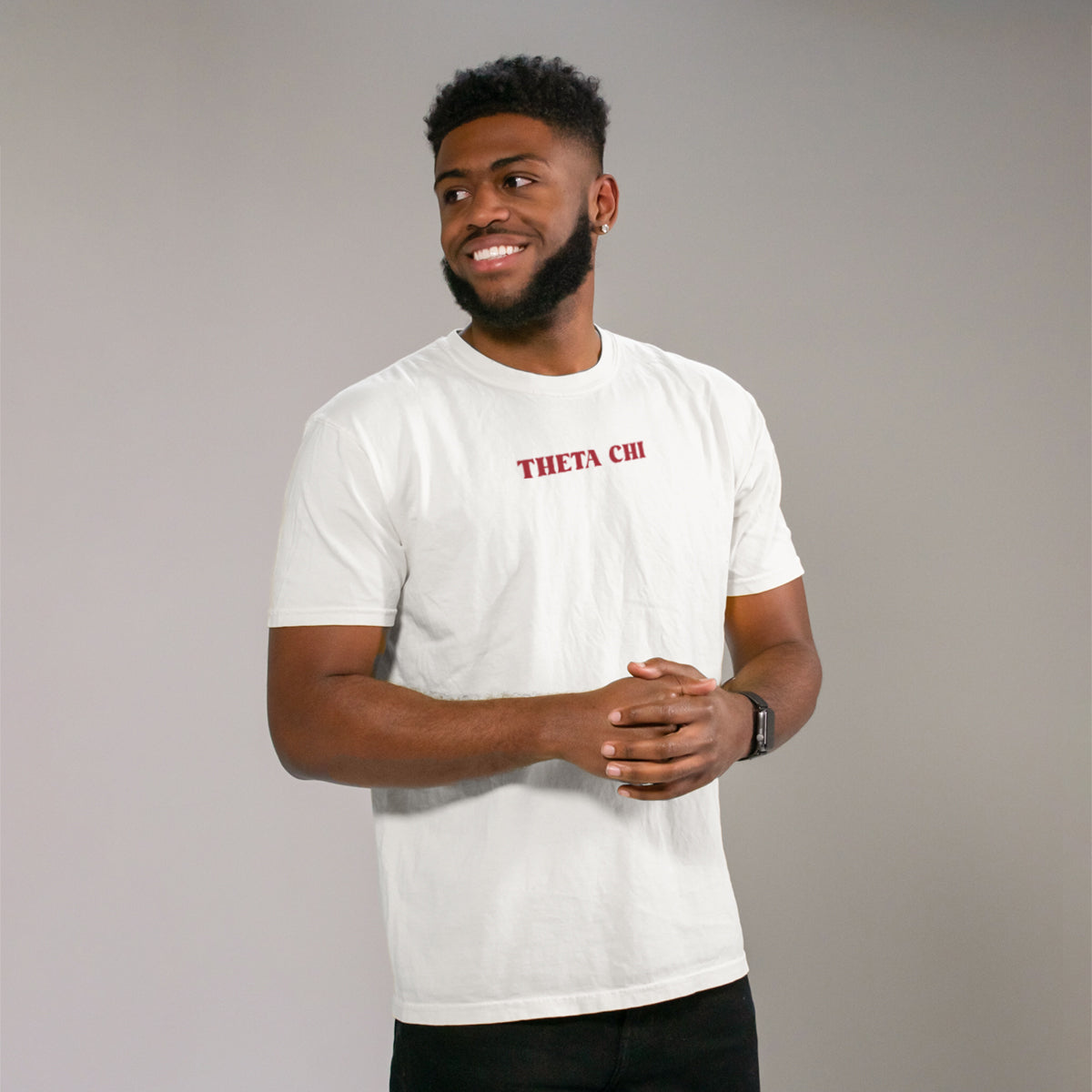Theta Chi Comfort Colors Retro Smiley Short Sleeve Tee