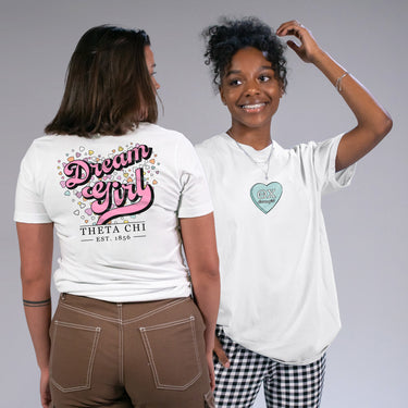 Theta Chi Dream Girl White Short Sleeve Tee