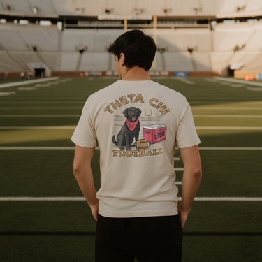 Theta Chi fraternity merch, Comfort Colors Linebacker Lab Short Sleeve Tee.