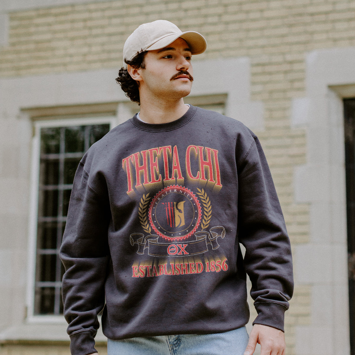 Theta ChiFraternity Heavyweight Graphic Crewneck