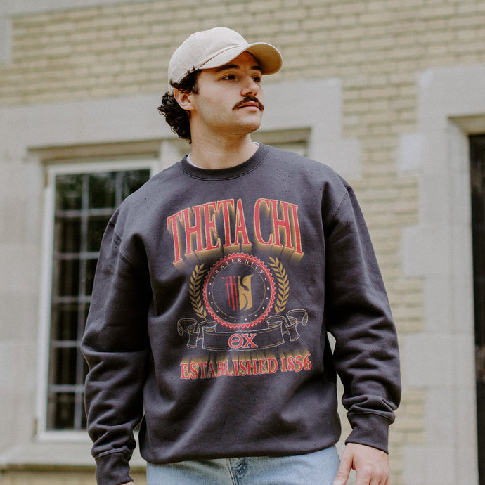 Theta ChiFraternity Heavyweight Graphic Crewneck