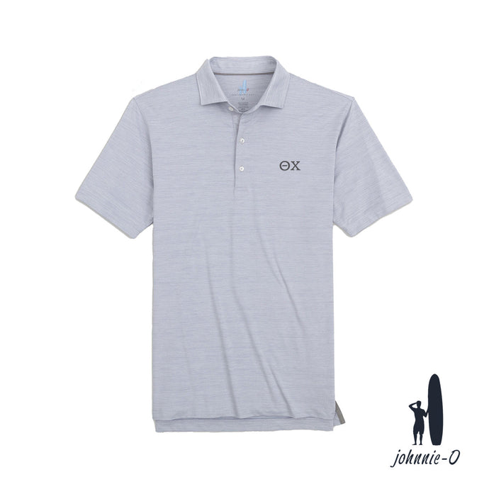 Theta Chi Johnnie-O Heather Grey Polo