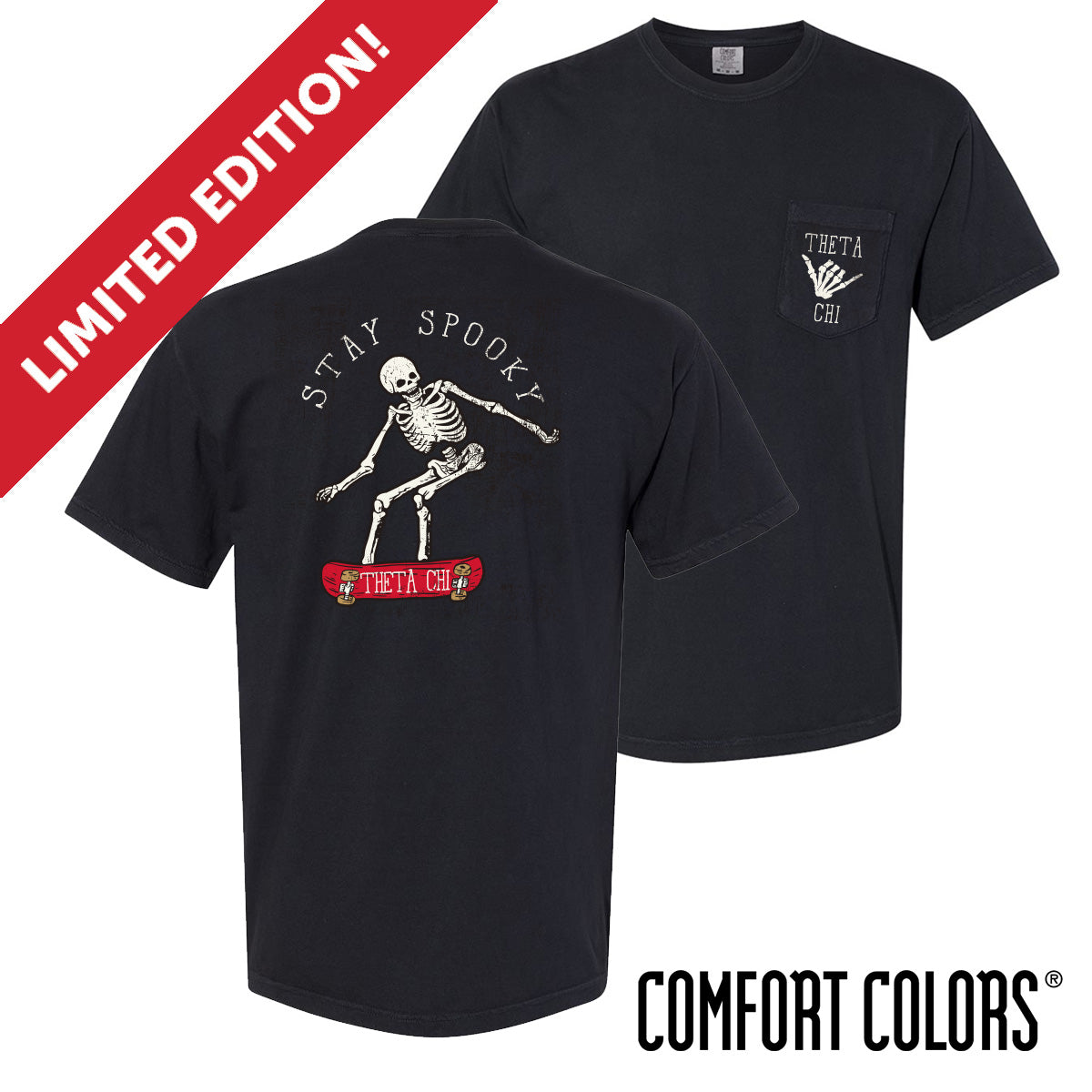 Limited Edition Theta Chi Stay Spooky Short Sleeve Tee