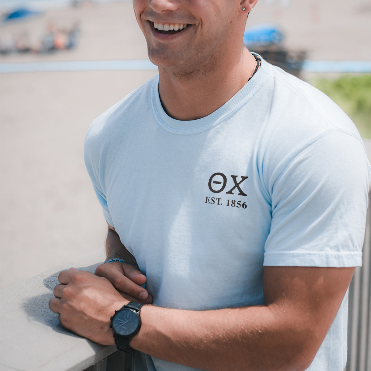 Theta Chi Bucket Hat Retriever Tee