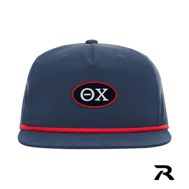 New! Theta Chi Richardson Rope Hat with Patch