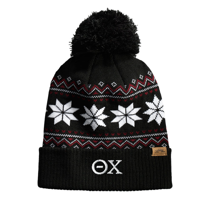 Theta Chi Knitted Pom Beanie