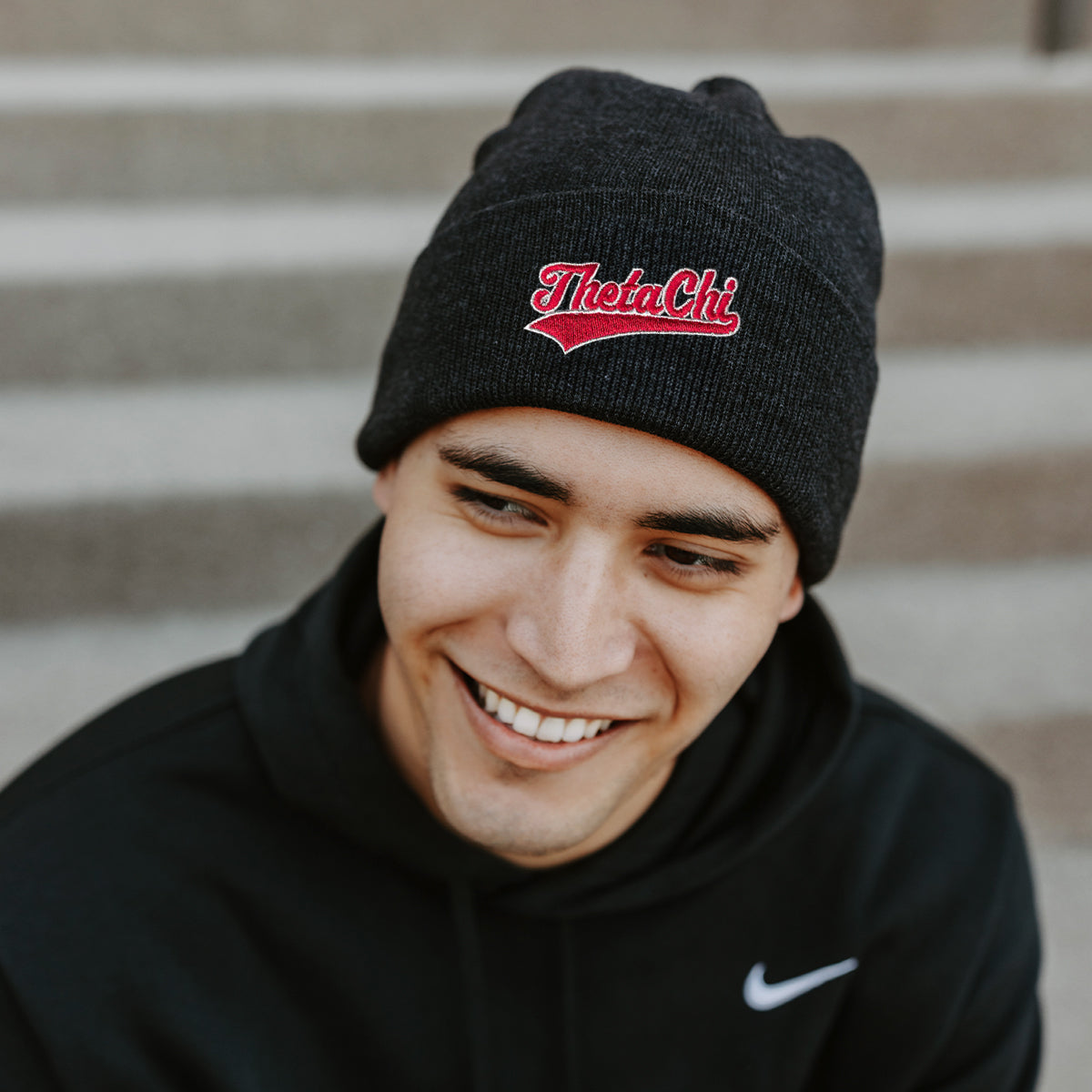 Theta Chi Signature Charcoal Beanie