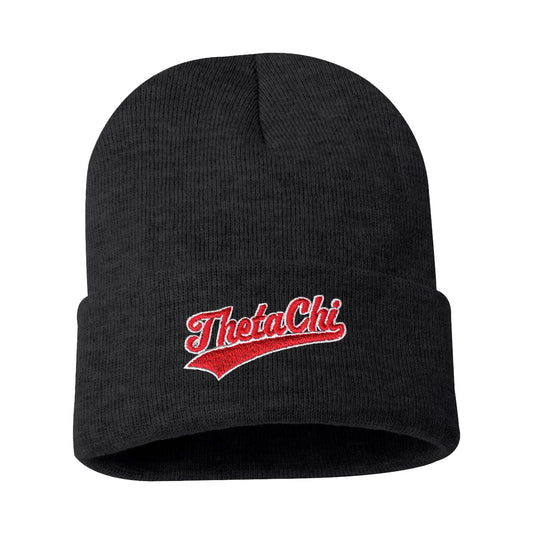 Theta Chi Signature Charcoal Beanie