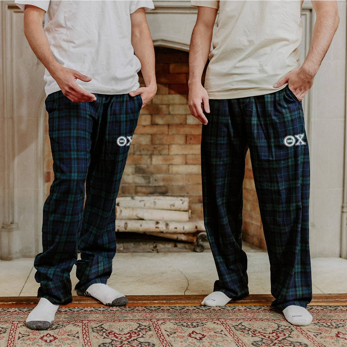 Theta Chi Blackwatch Plaid Flannel Pants