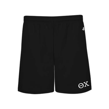 Theta Chi 5" Black Shorts