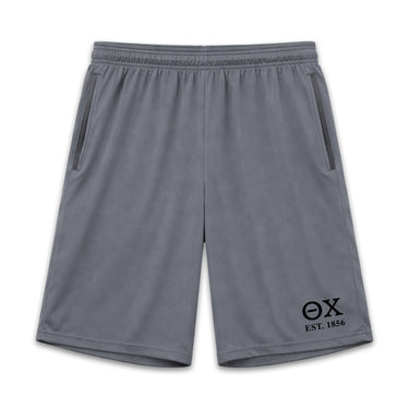 Theta Chi 7in Grey Pocketed Shorts