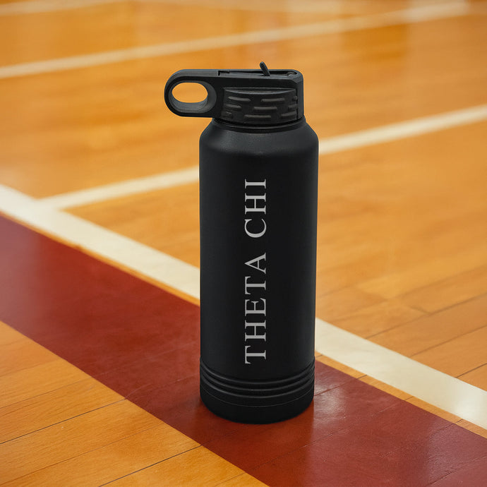 Theta Chi Black Water Bottle