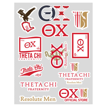Theta Chi Sticker Sheet | Theta Chi| Promotional > Stickers