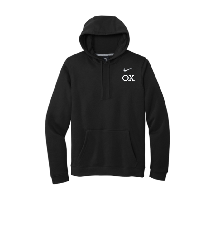 Black Printed Hoody Front