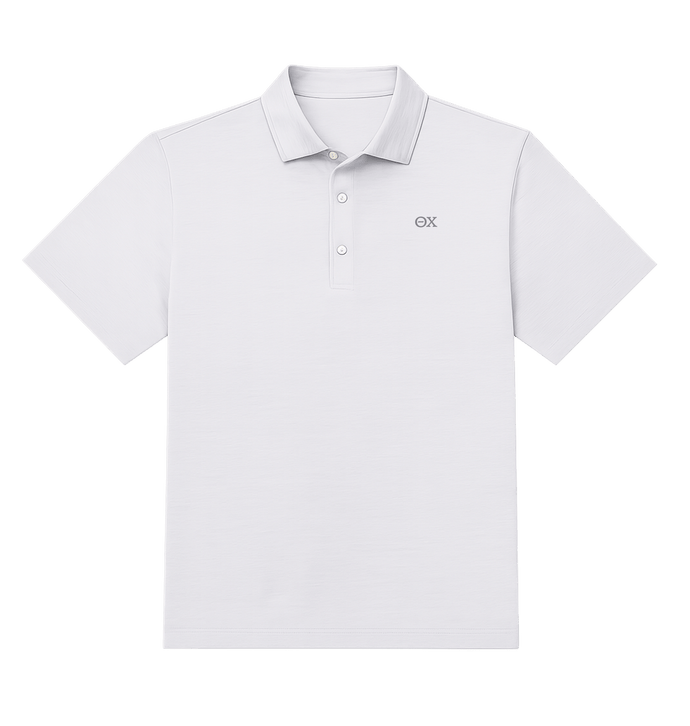Light Gray Polo Shirt Front