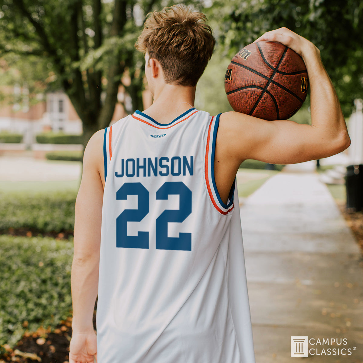 Theta Chi Retro Block Basketball Jersey