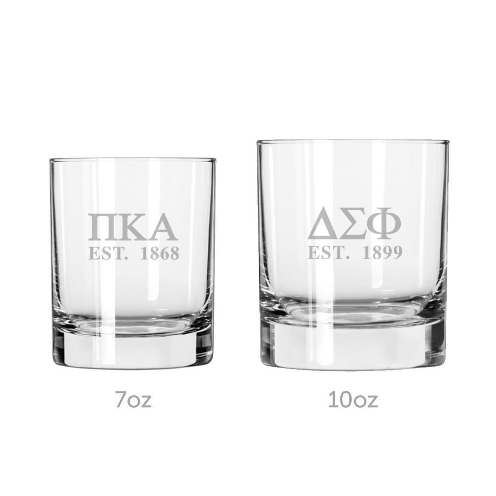 Theta Chi Engraved Glass | Theta Chi | Drinkware > 8 ounce glasses