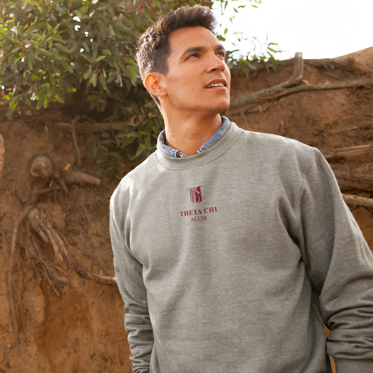 Theta Chi Alumni Embroidered Symbol Crewneck