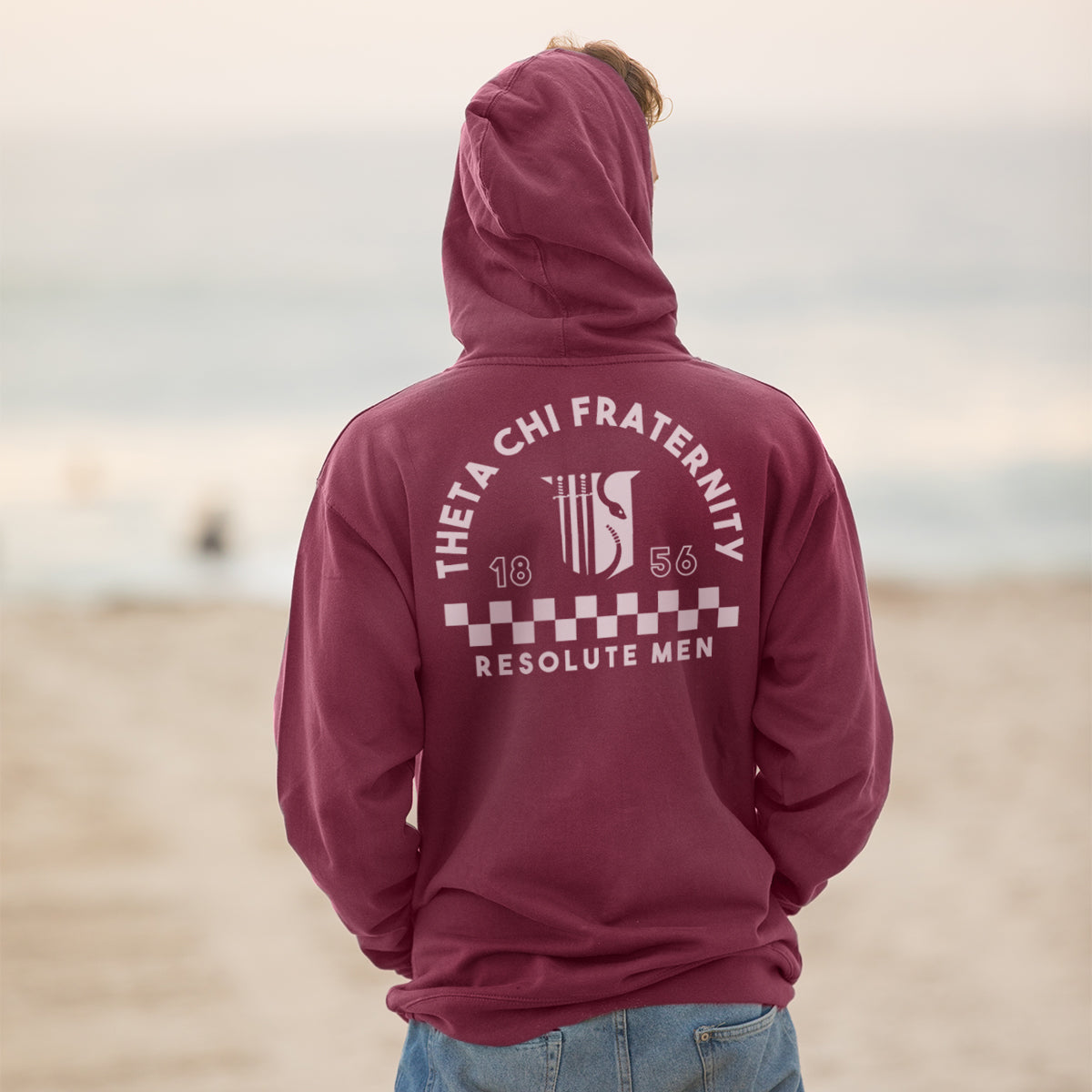 Theta Chi Retro Block Graphic Hoodie