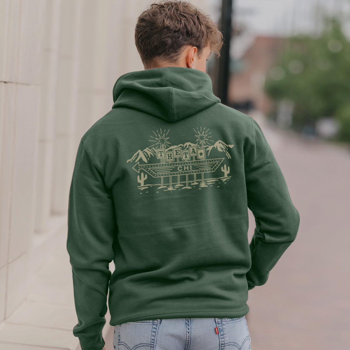 Theta Chi Western Vintage Motel Hoodie