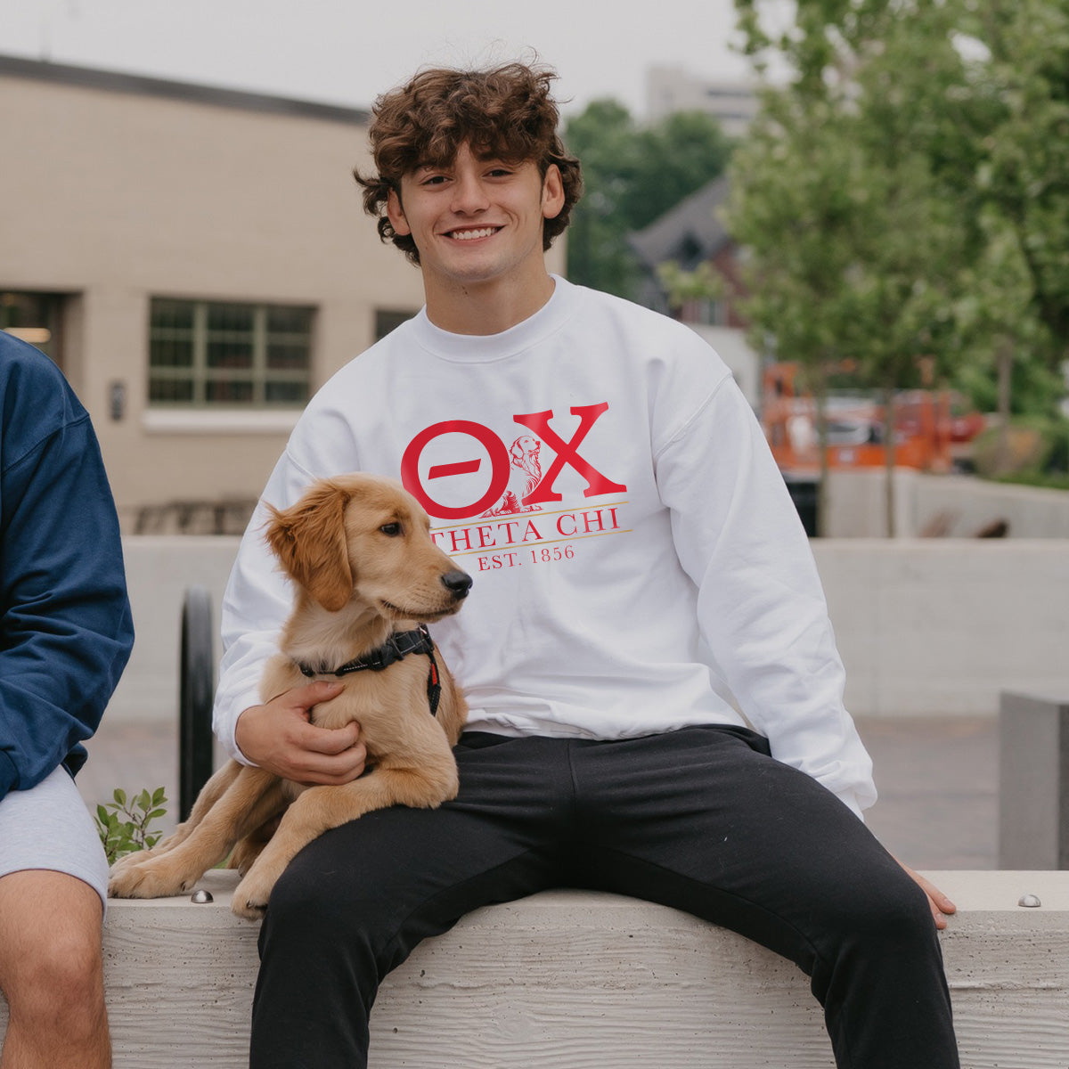 Theta Chi Golden Letters Crewneck