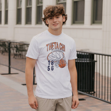 Theta Chi Retro Basketball Short Sleeve Tee