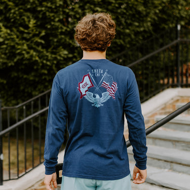 Theta Chi Navy Patriot tee