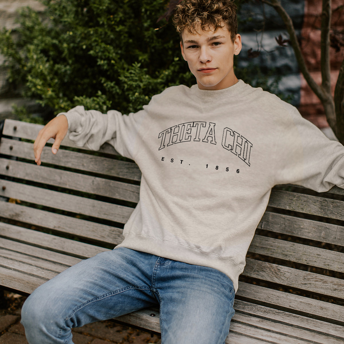 Theta Chi Classic Neutral Crewneck