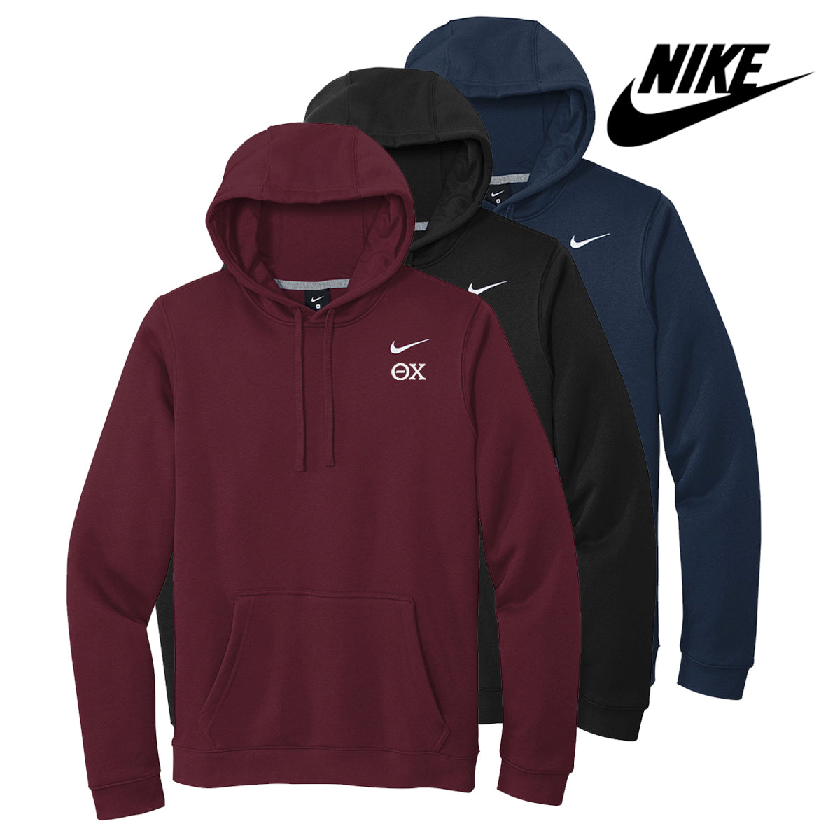 Theta Chi Nike Embroidered Hoodie