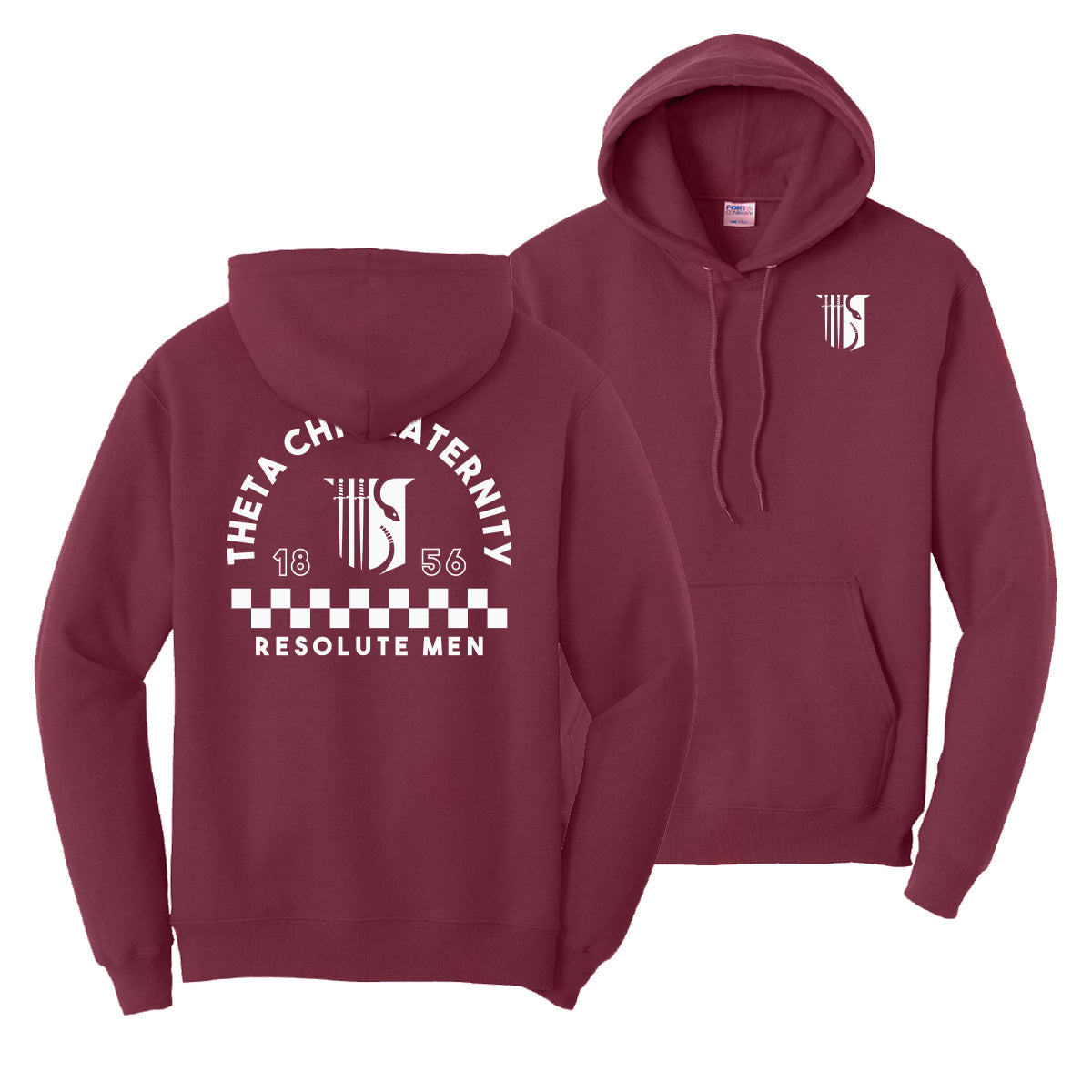 Theta Chi Retro Block Graphic Hoodie