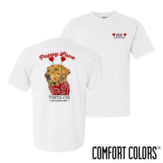 Theta Chi Comfort Colors Puppy Love Short Sleeve Tee