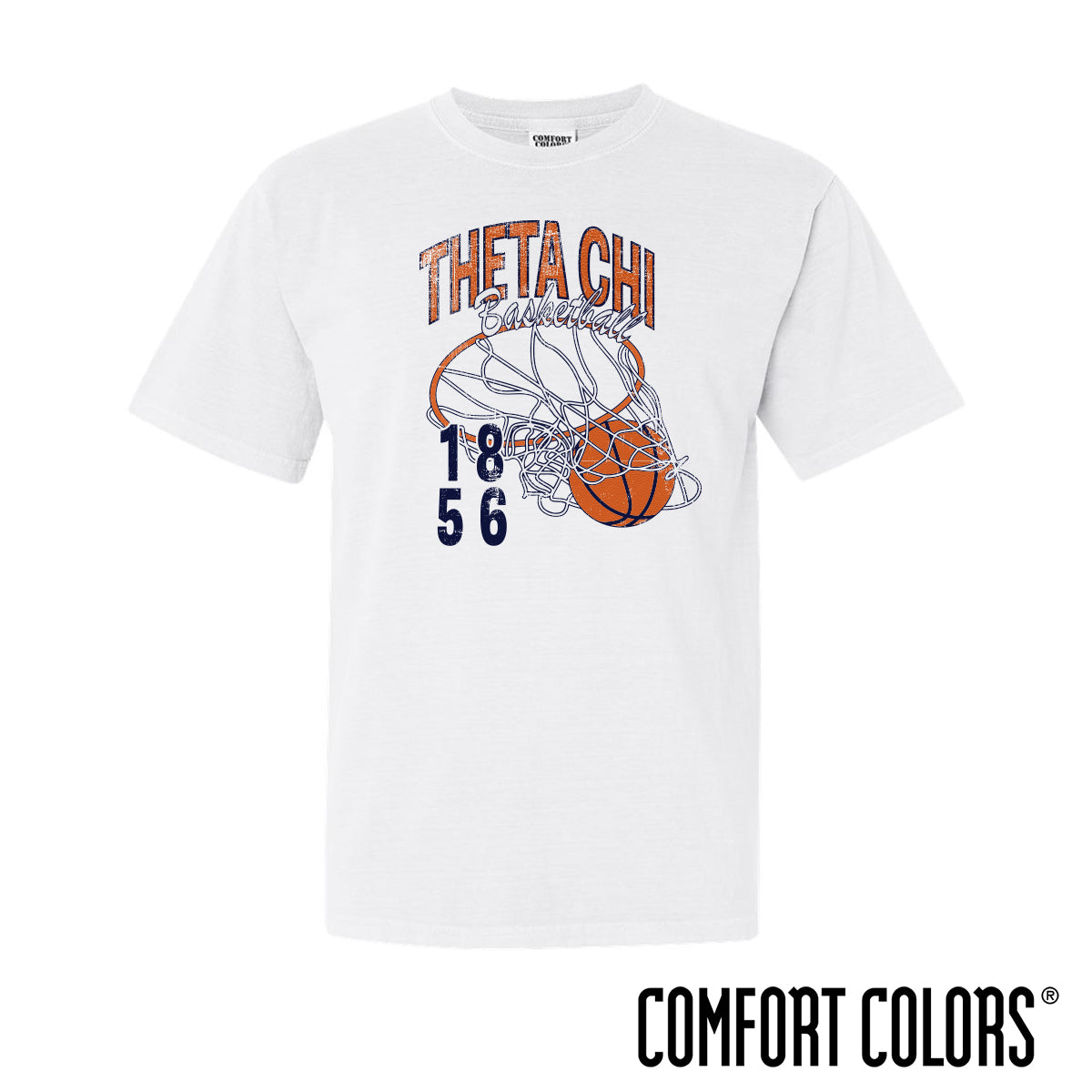 Theta Chi Retro Basketball Short Sleeve Tee