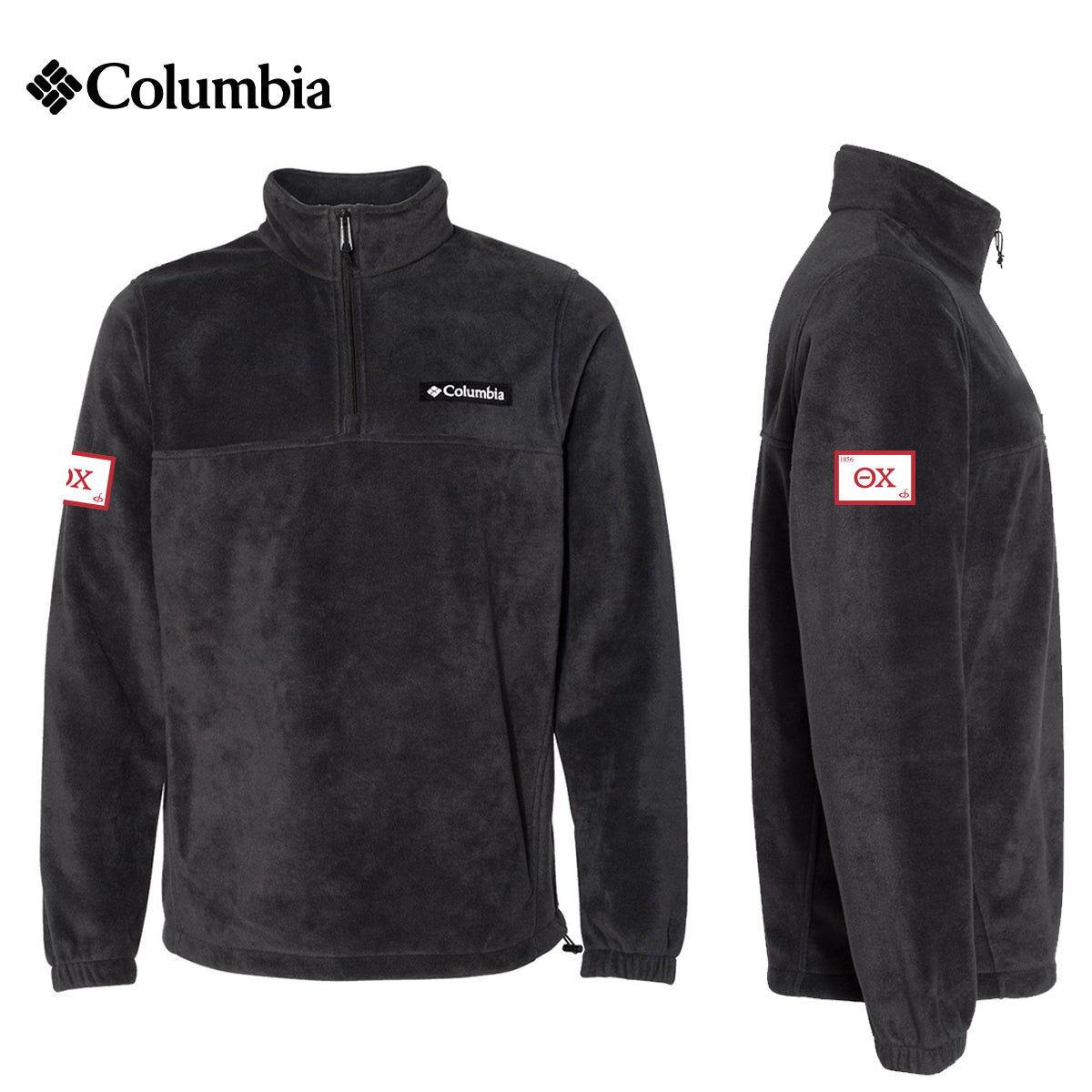 Theta Chi Columbia Embroidered Flag Quarter Zip