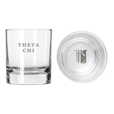 Theta Chi Fraternity Legacy Rocks Glass