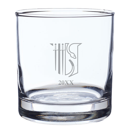 Theta Chi Engraved Year Rocks Glass