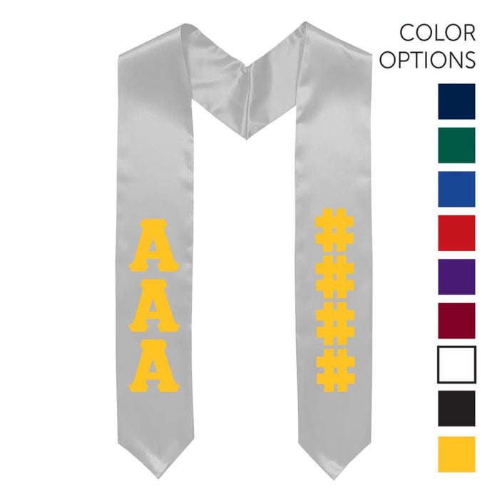 Theta Chi Pick Your Own Colors Graduation Stole | Theta Chi | Apparel > Stoles