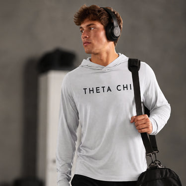 Theta ChiFraternity Cutter & Buck Lightweight Performance Hoodie.