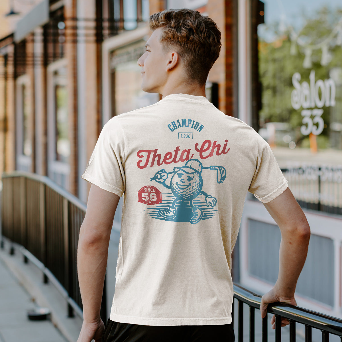 New! Theta Chi Classic Swing Short Sleeve Tee