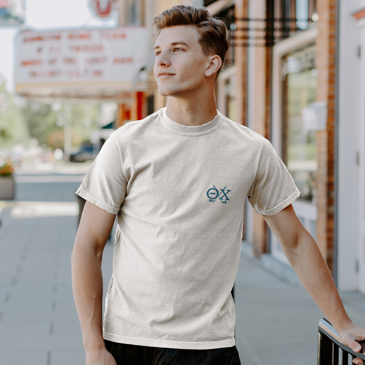 New! Theta Chi Classic Swing Short Sleeve Tee