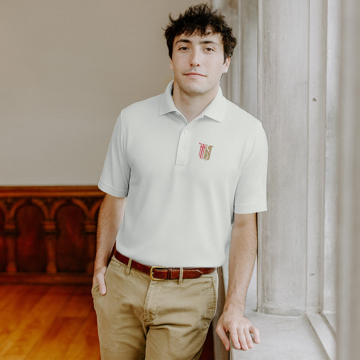 Theta Chi  White Callaway Symbol Polo