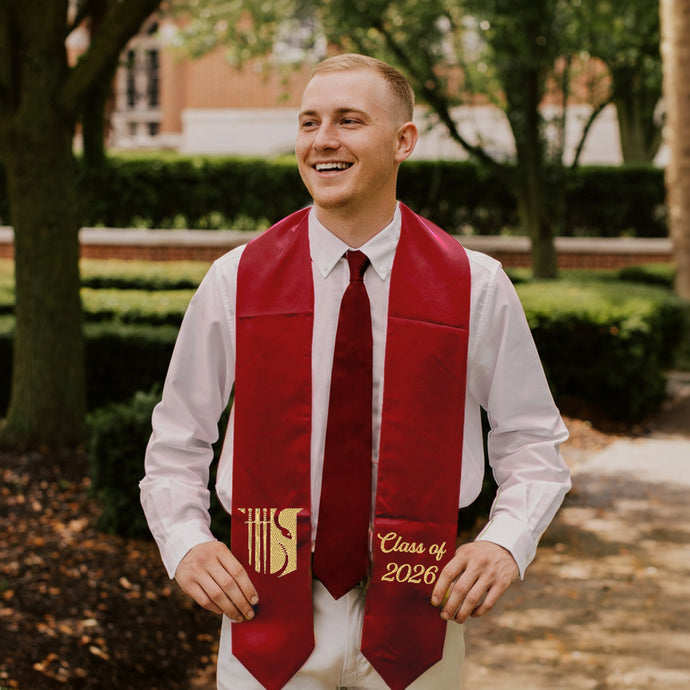 Theta Chi Embroidered Crest Graduation Stole