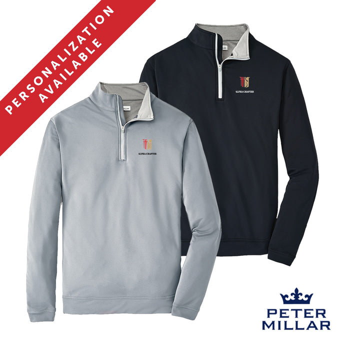 Theta Chi Personalized Peter Millar Perth Stretch Quarter Zip