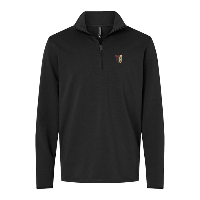 New! Theta Chi Embroidered Symbol Quarter Zip Theta Chi