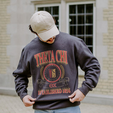 Theta Chi Greek Fraternity Heavyweight Graphic Crewneck