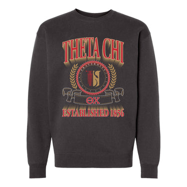 Theta Chi Frat Heavyweight Graphic Crewneck.