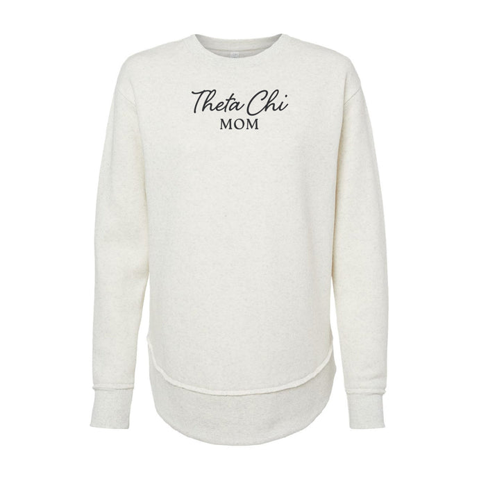 Theta Chi Curved Hem Mom Crewneck