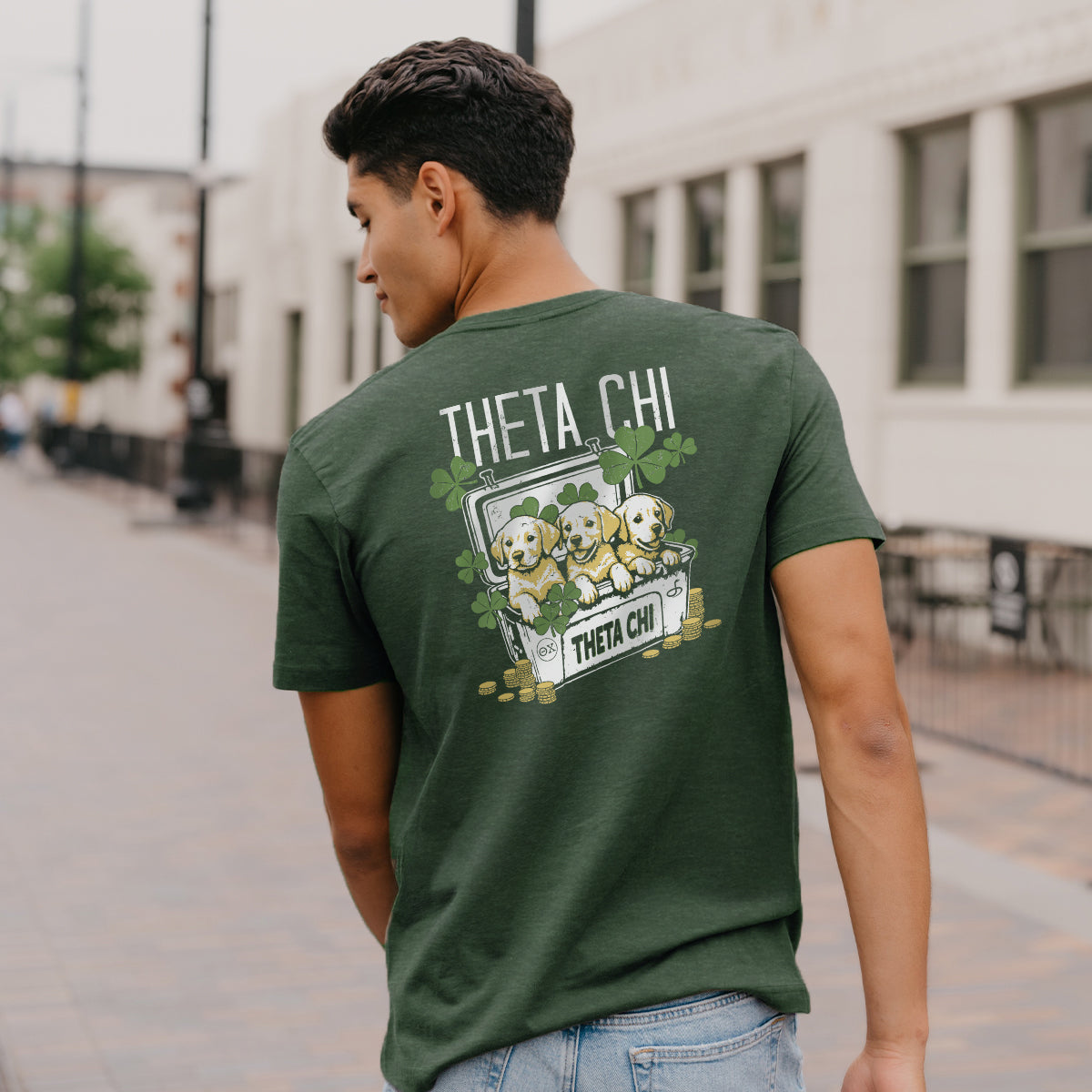 Comfort Colors Theta Chi Pot O' Gold Tee