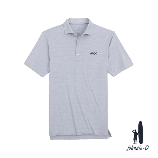 Theta Chi Johnnie-O Heather Grey Polo