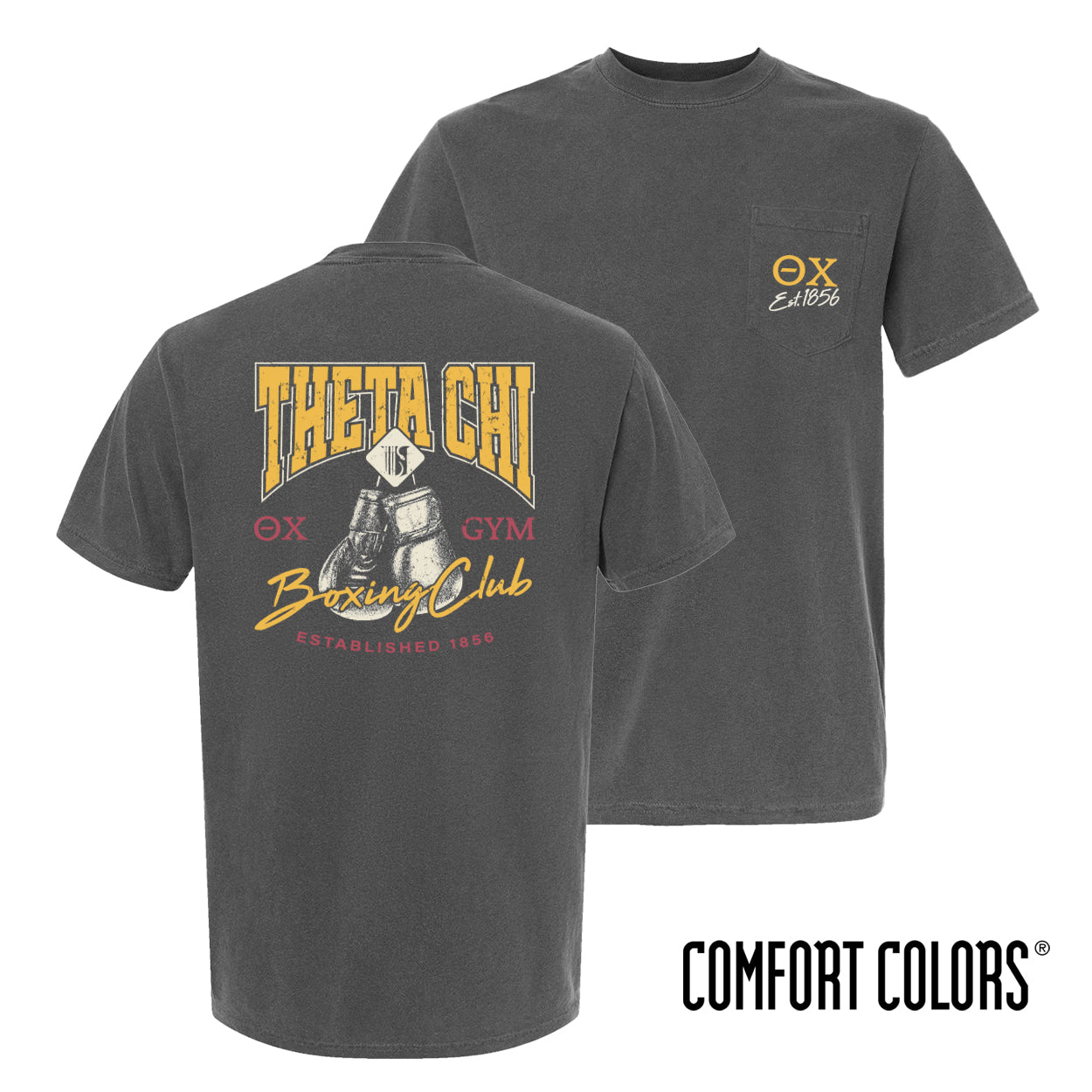 New! Theta Chi Boxing Club Short Sleeve Tee